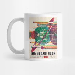 The Grand Tour Vintage Space Race Poster Mug